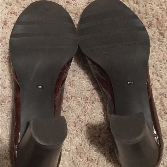 Franco Sarto brown patent heels - Picture 4 of 6